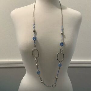 Lia Sophia Blue and Silver Tone Necklace